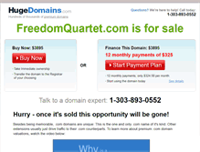 Tablet Screenshot of freedomquartet.com